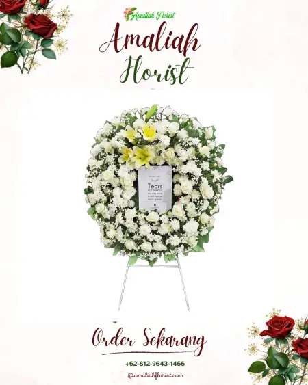 Krans Bunga Duka Menganto